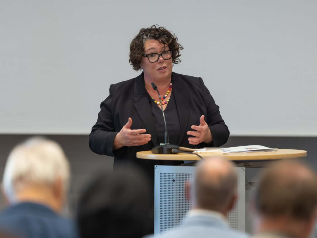 Susanne Simmler, Landesdirektorin des LWV Hessen, bei ihrem Grußwort